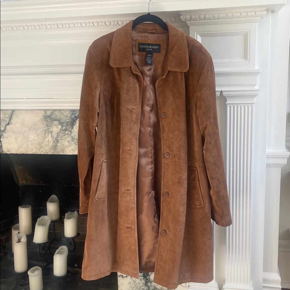 Suede Chestnut Coat